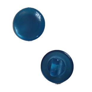 孔雀蓝色珠光小抛面蘑菇钮扣雪纺衫圆形衬衫扣子仿宝石旗袍纽扣子