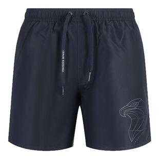 Armani Exchange阿玛尼AX男士鹰标胶印休闲短裤沙滩裤银泰300095