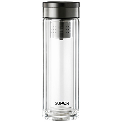 苏泊尔玻璃杯男士高档磁吸泡茶杯