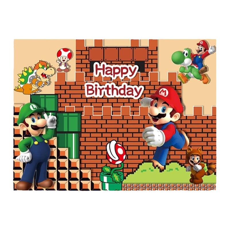 超级玛丽马里奥生日背景