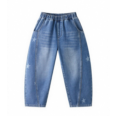 ASK男童弯刀牛仔裤春季新款