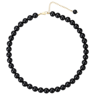 Social Talent桑蕾黑天鹅系列简圆形单层黑色玛瑙项链春夏新款