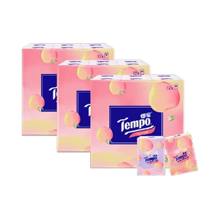 【香味任选】Tempo得宝手帕纸玫瑰/雪松/桃香有香印花纸巾餐巾纸