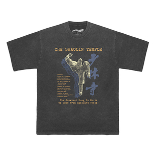少林寺The Shaolin Temple李连杰电影短袖T恤水洗长袖复古纯棉男