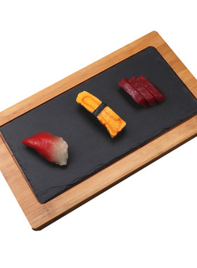 日式料理牛排盘底座天然板岩酒店