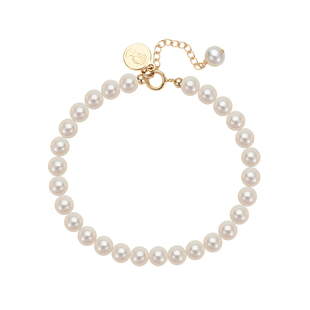 小立交 回馈款！闺蜜新年福牌天然珍珠手链简约复古女ins小众设计