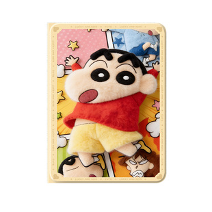 适用苹果ipad11保护壳ipadair7蜡笔小新ipadpro13平板套ipadmini6毛绒a16带笔槽10新酱ipad第9代air5迷你4代3