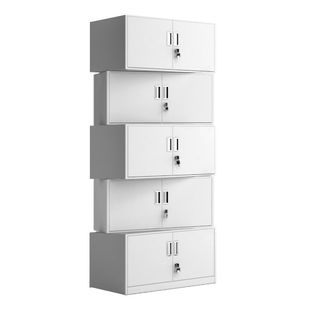 钢制办公室分体五节文件柜铁皮柜书柜资料柜密码带锁凭证档案柜子