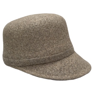 小众设计师款羊毛呢帽子女秋冬英伦礼帽韩版休闲鸭舌帽骑士马术帽