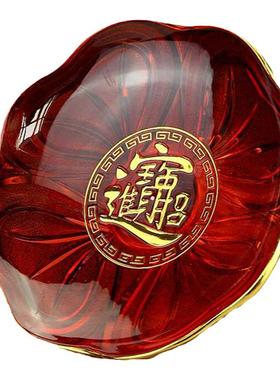 塑料果盘亚克力莲花水果供盘摆件