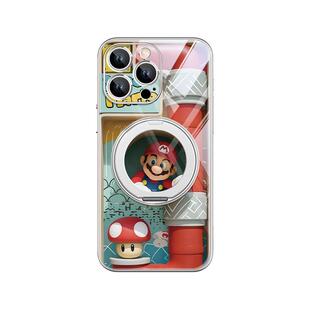 适用苹果17手机壳16磁吸带支架iPhone15马里奥14plus超级玛丽13支点旋转12promax小米华为pura80mate70/60套