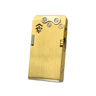 【祝融火具】拿骚八代黄铜煤油打火机自动弹射带保险锁个性炫酷男