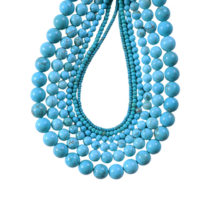 2/3/4/6mm绿松石小米珠散珠手串蓝色圆珠diy极细项链手链串珠配件