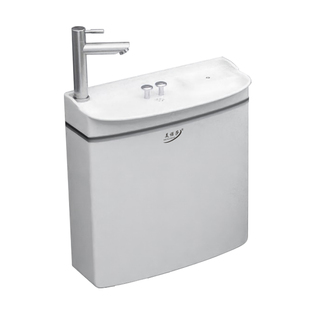 卫生间水箱带洗手盆一体加厚通用厕所家用抽水马桶储水壁挂式蹲便