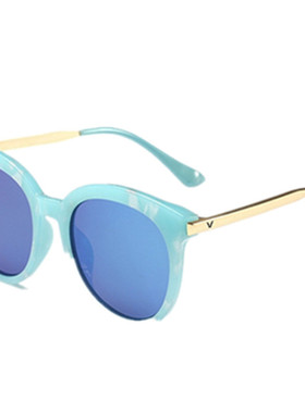 儿童偏光太阳镜男女童宝宝V牌防紫外线墨镜小孩潮流防晒时尚眼镜