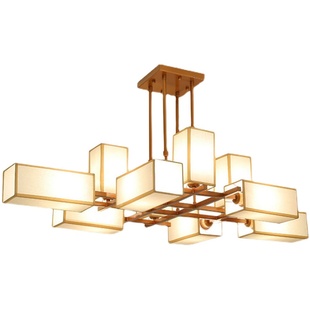 新中式吊灯中国风复古禅意酒店包间大厅茶楼卧室书房餐厅客厅灯具