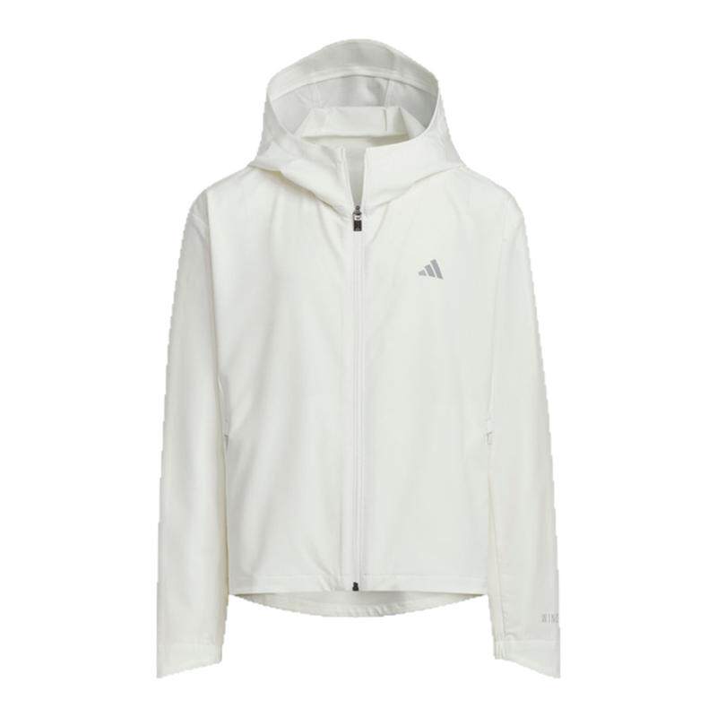 阿迪达斯女大童连帽夹克外套