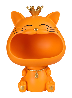 乔迁之喜招财猫玄关收纳装饰摆件