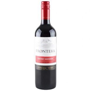 干露缘峰卡赤霞珠 梅洛 设拉子红葡萄酒FRONTERA 750mlx3瓶