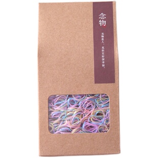 一次性黑色儿童橡皮筋高弹力耐用头绳女扎头饰小皮套发圈成人大号