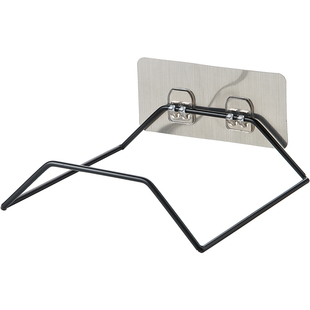 免打孔铁艺脸盆架卫生间壁挂脸盆挂架浴室强力挂钩厨房粘钩收纳架