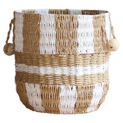 觅点日式仿藤编脏衣篮收纳筐