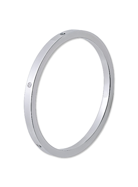 MW18K白金戒指素圈男女对戒轻奢