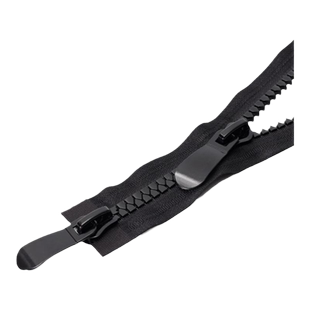 羽绒服拉链长高档双头双开棉袄长款双向大号粗齿拉头拉锁专用配件