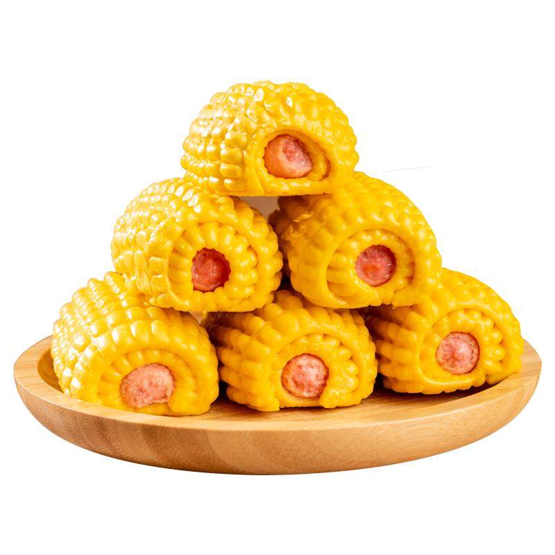 玉米热狗卷卡通包子馒头营养儿童早餐半成品速冻即食香肠商用批发