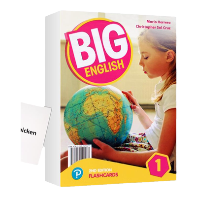 新版教师教具Big English 1级教学闪卡大卡字卡教师单词卡 少儿英语教辅 bigEnglish 1级flashcards 老师教学闪卡