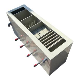 大型鱼池流化床过滤盒沉淀干湿分离锦鲤鱼池鱼箱室外室内循环过滤