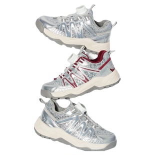 新年鞋|斯纳菲女童运动鞋冬季儿童保暖棉鞋旋钮扣红色加绒休闲鞋