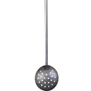 压铸机打渣勺铝水捞渣勺带柄打渣勺熔炉扒渣勺捞铝渣漏勺压铸耗材