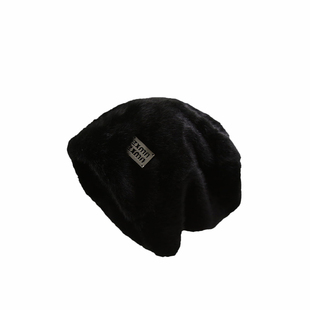 冷帽星球-冬季大头围毛绒堆堆帽女加厚百搭保暖显脸小针织冷帽男