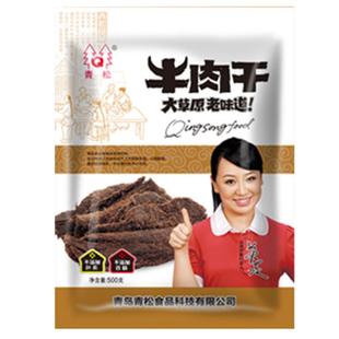 Q/青松手撕牛肉干500g手撕五香麻辣香辣味办公室休闲零食解馋青岛