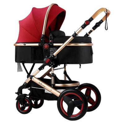 belecoo高景观2026新款婴儿推车新生可坐可躺折叠避震双向宝宝车