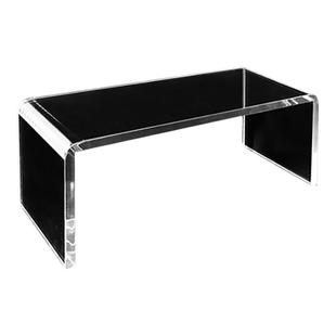 U型展台有机玻璃摆件首饰样品展示架博物馆亚克力展示台底座古玩