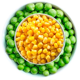 速冻浓香玉米粒青豌豆粒混搭冷冻水果甜玉米嫩青豆粉糯榨汁披萨