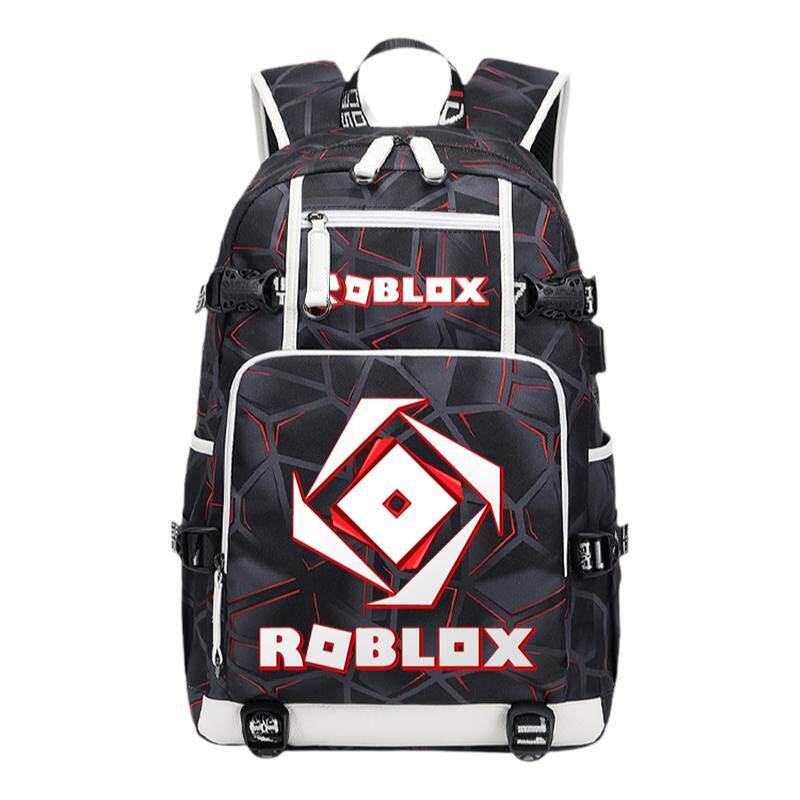 跨境潮牌roblox双肩包两用背包防水单肩手提通勤旅行书包大容量