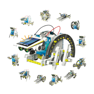 13合1太阳能机器人diy小制作中小学生拼装太阳能玩具组装小车6合1