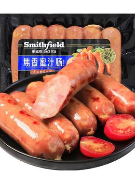 史蜜斯焦香蜜汁肠早餐脆皮肠热狗即食小吃零食烟熏肉嫩脆肠烧烤肠