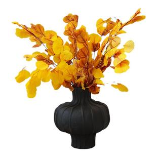 苹果叶永生花干花花束高级感真花树叶枫叶银杏叶树枝装饰摆件插花