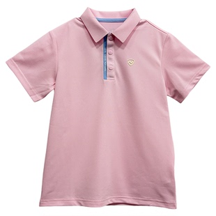 诺诗兰女童速干短袖POLO衫儿童2026夏季男童翻领T恤校服运动上衣