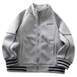 男童春秋时尚洋气外套2026新款中大童儿童酷帅潮流运动上衣棒球服