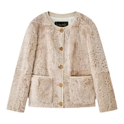 【羊毛皮】Laurel劳芮新款淡人羊羔毛箱型外套女LWL353R01800