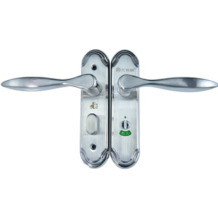 无畏惧不锈钢卫浴门锁卫生间锁通用型公共厕所门锁抗氧化带标识