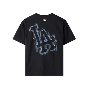 MLB 26年夏季凉感透气舒适圆领星光字母印花时尚短袖T恤3ATST0163