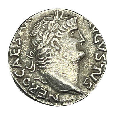 古罗马饰品硬币项链尼禄皇帝头像