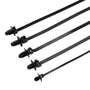 汽车螺纹头扎带螺旋杉树型插销线束捆扎带固定卡扣汽修储能新能源