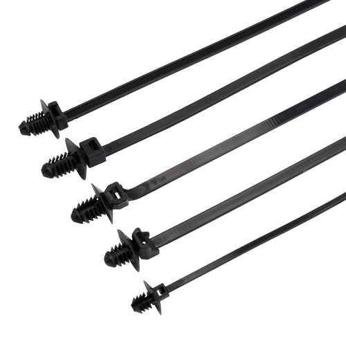 汽车螺纹头扎带螺旋杉树型插销线束捆扎带固定卡扣汽修储能新能源